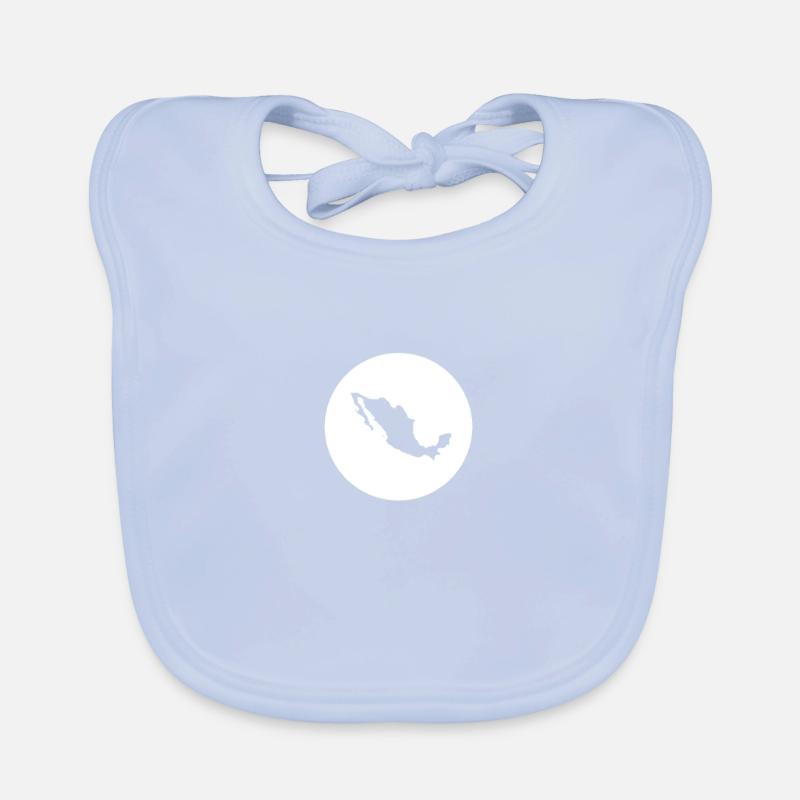Mexico Mexico Map Mexican Mexicans Organic Baby Bibs