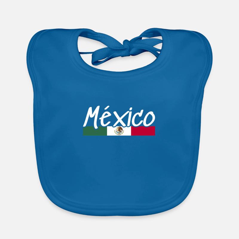 Mexique Drapeau mexicain Mexicain Bavoir bio Bébé