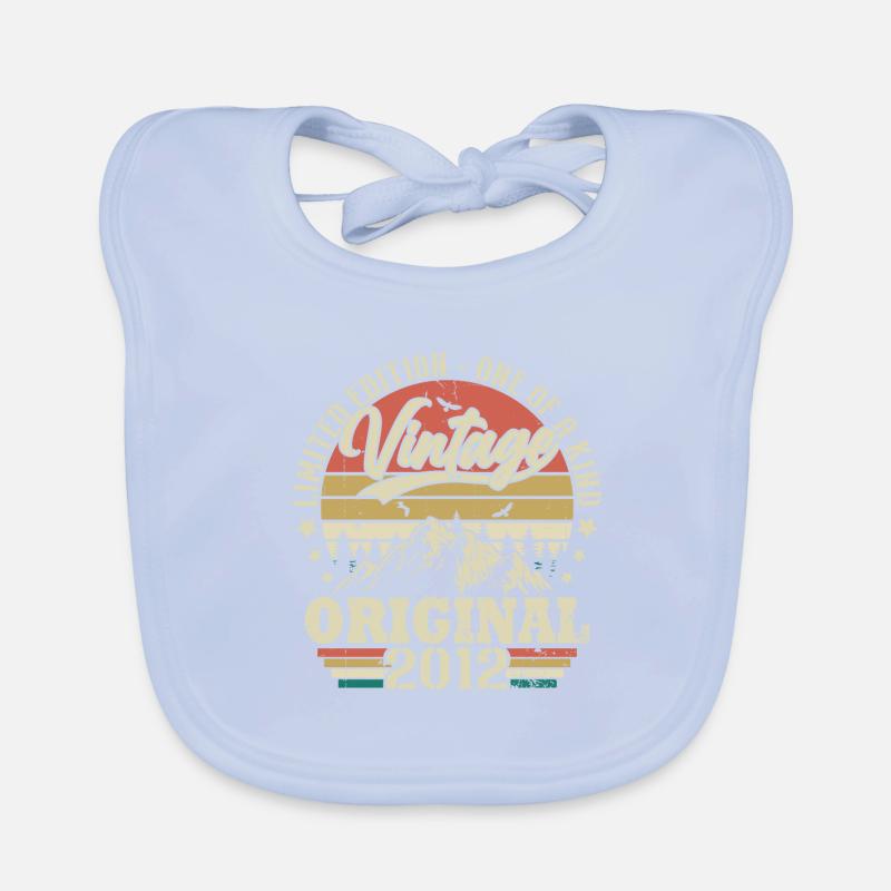 Original Vintage Geburtstag Geschenkidee 2012 Baby Bio-Lätzchen