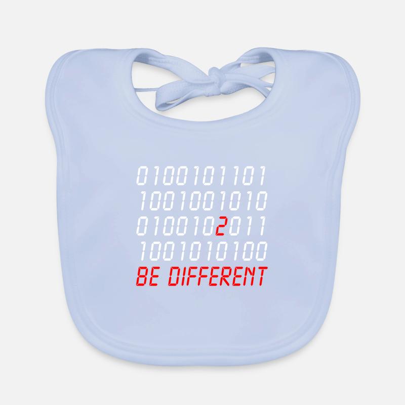 0100101 be different nerd programer gift idea Baby Bio-Lätzchen