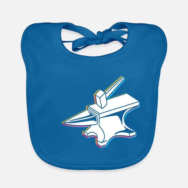 Anvil blacksmithing Organic Baby Bibs