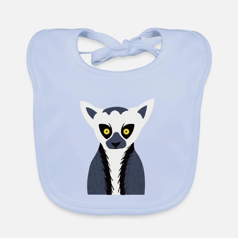 Lemur Affchen Bavoir bio Bébé