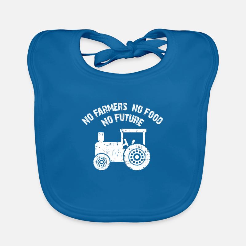 No future without farmers | No No future Organic Baby Bibs