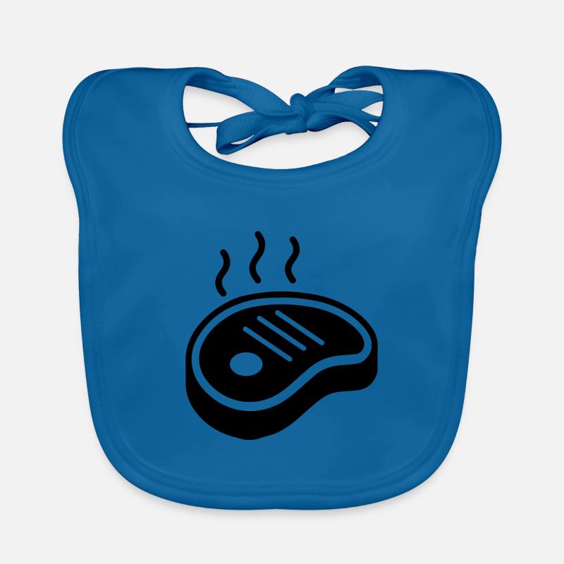 Icône de steak Silhouette Bavoir bio Bébé