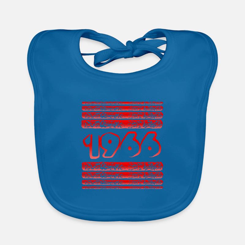 Red 1966 Organic Baby Bibs