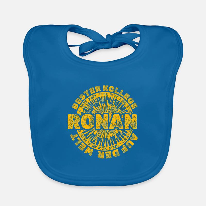 Ronan as work Organic Baby Bibs