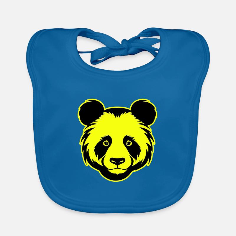 Panda Kopf Porträt Symbol Baby Bio-Lätzchen