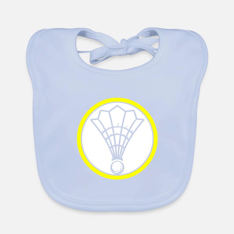 Badminton Symbol Mannschaft Baby Bio-Lätzchen