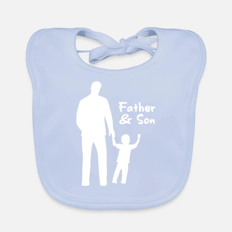Father's Day Son Design Organic Baby Bibs