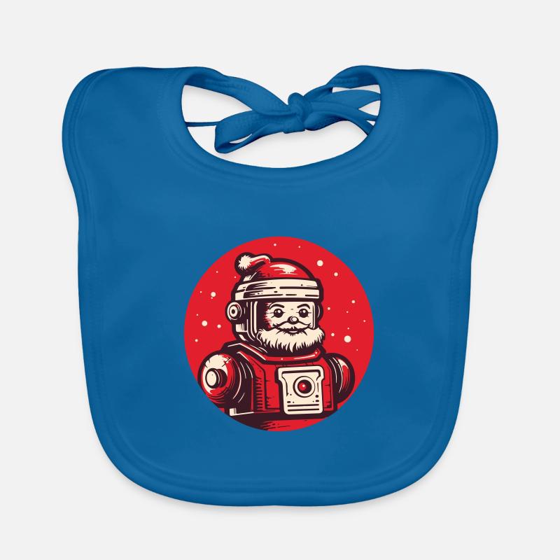 Robot-Père Noël : Android festif Bavoir bio Bébé