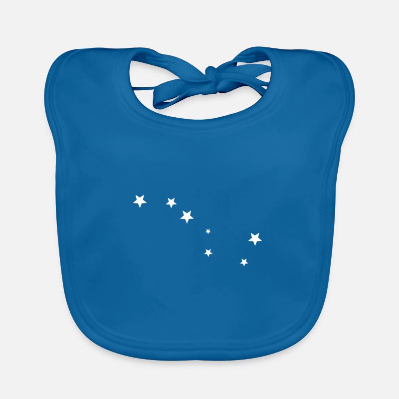 Big cart constellation Big Bear star night Organic Baby Bibs