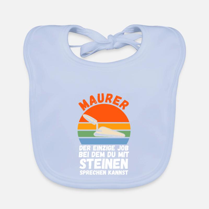 Master Bricklayer Journeyman Bricklayer Organic Baby Bibs