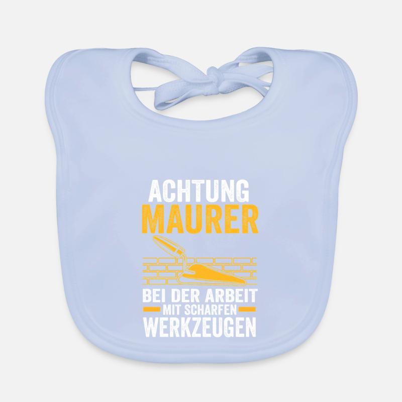 Master Bricklayer Journeyman Bricklayer Organic Baby Bibs