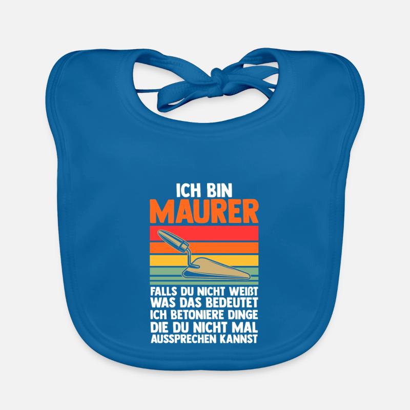 Master Bricklayer Journeyman Bricklayer Organic Baby Bibs