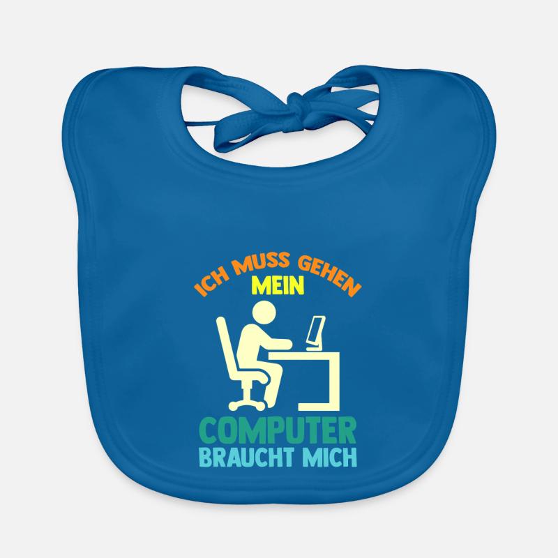 Computer Gamer Zocker Programmierer Administrator Baby Bio-Lätzchen