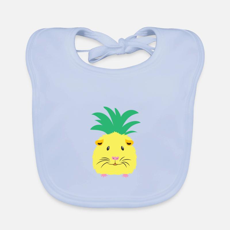 Cochon d'Inde ananas jaune Bavoir bio Bébé