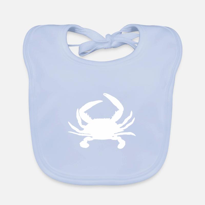 Crabe silhouette Bavoir bio Bébé