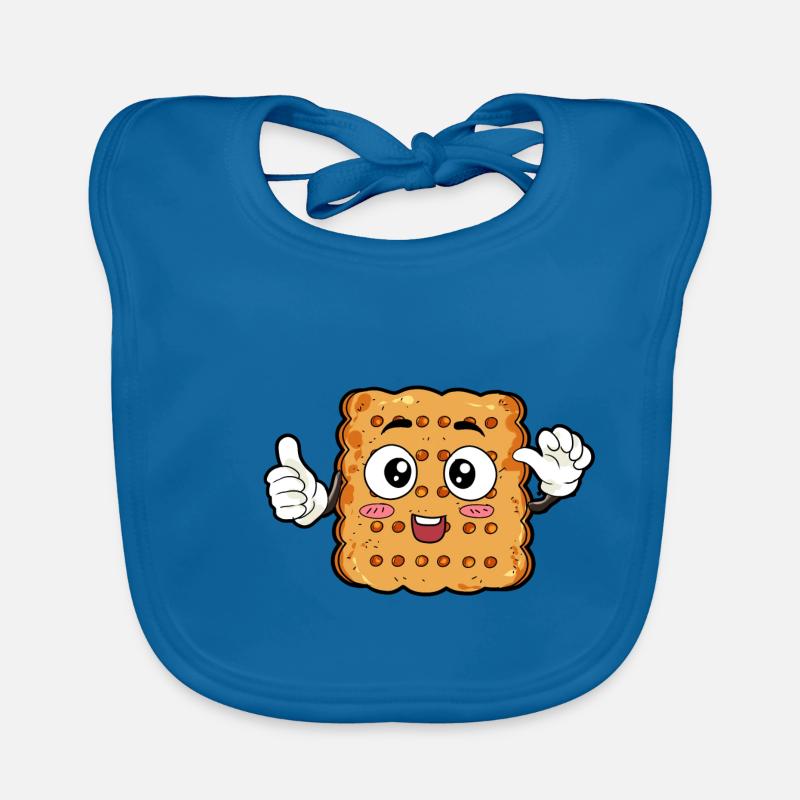 Keks Essen Feinschmecker Geschenk Baby Bio-Lätzchen