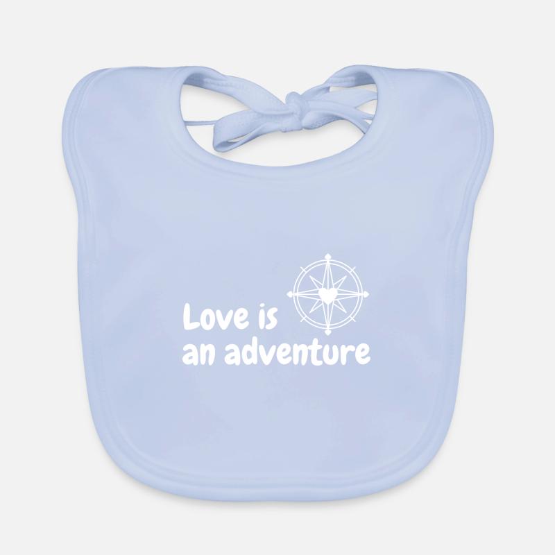 L’amour est une aventure Bavoir bio Bébé