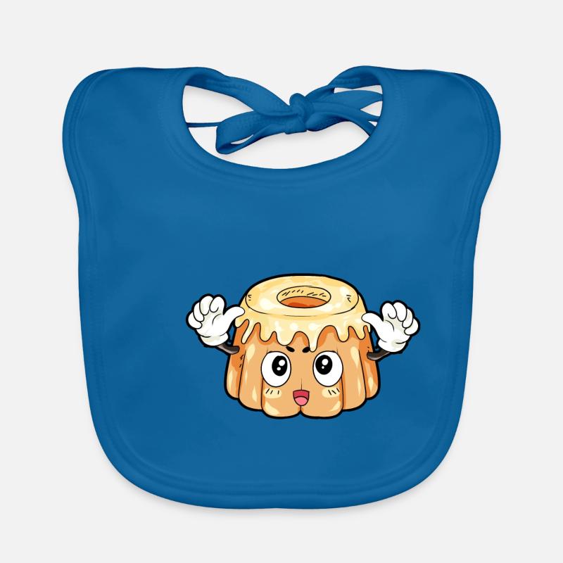 Pudding Essen Feinschmecker Geschenk Baby Bio-Lätzchen