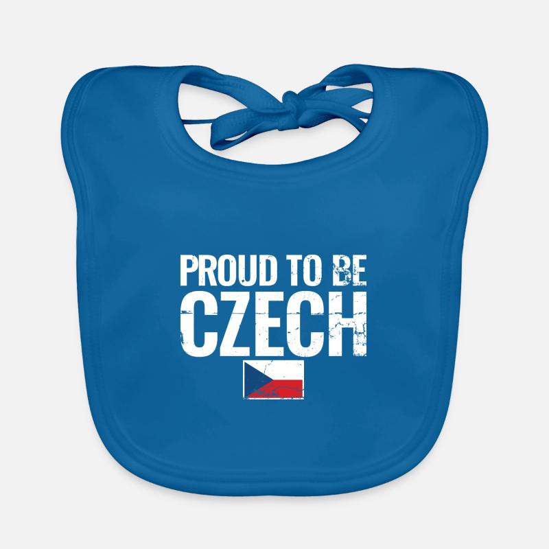 Fier d’être tchèque République tchèque Drapeau tchèque Bavoir bio Bébé