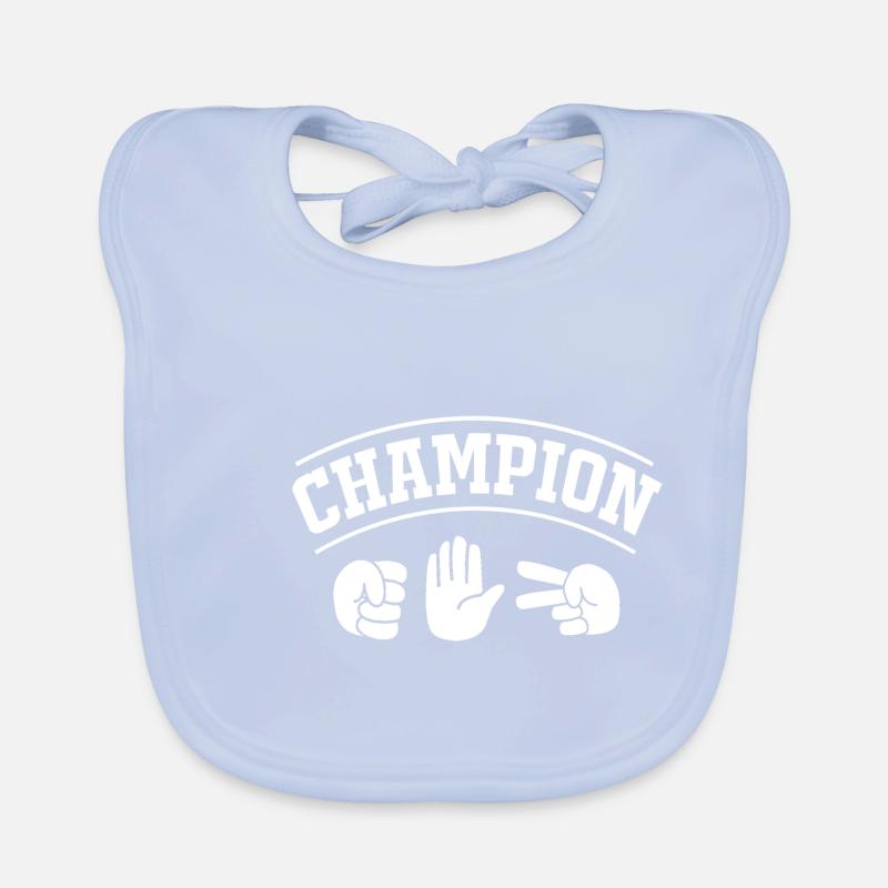 Schere Stein Papier Baby Bio-Lätzchen