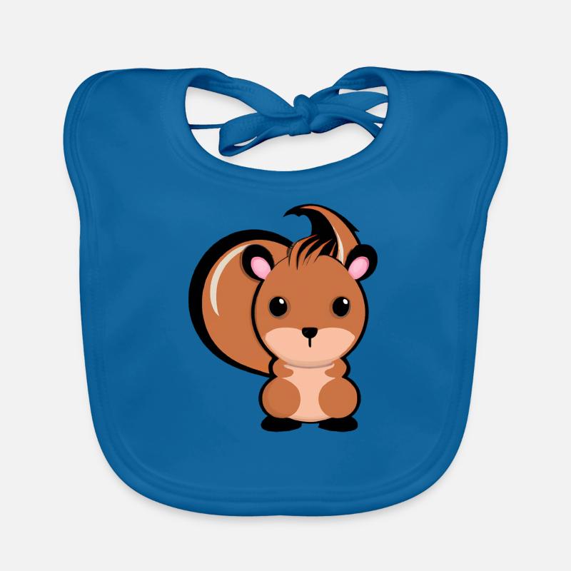 Süßes Eichhörnchen Baby Bio-Lätzchen