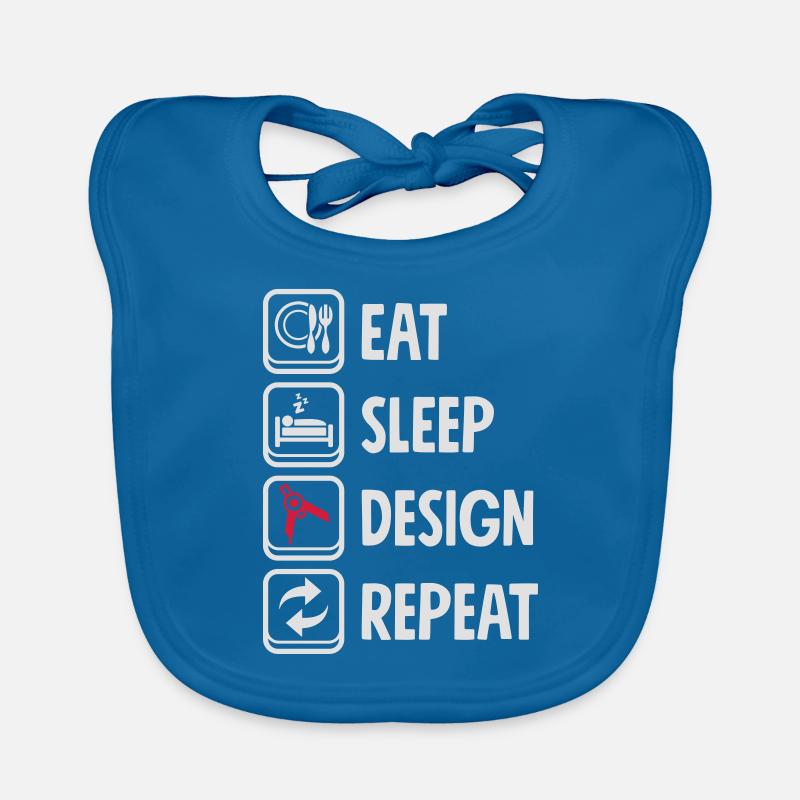 Eat Sleep Design Repeat - Architect Organic Baby Bibs