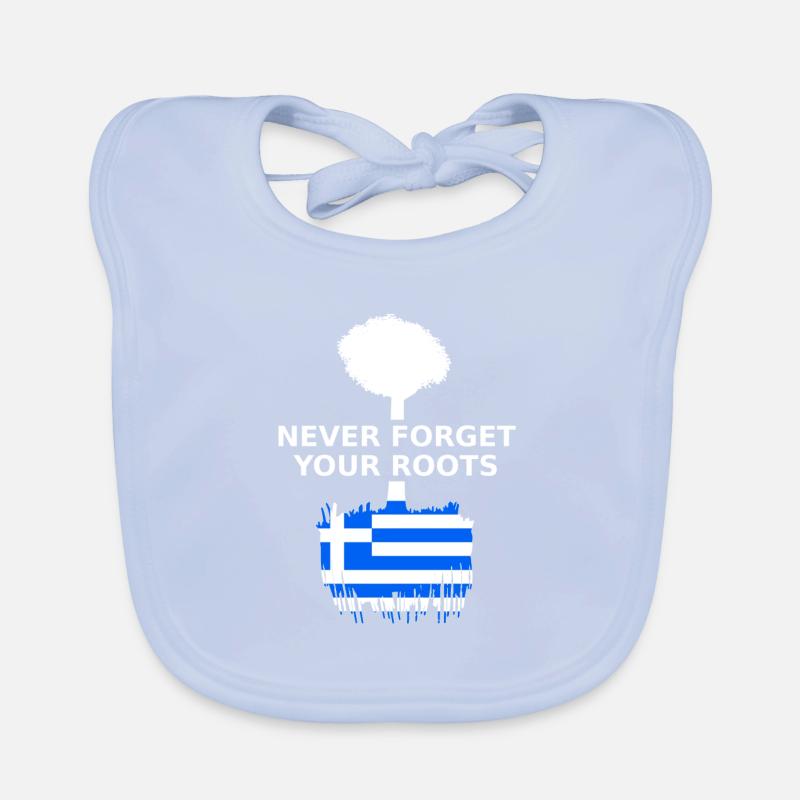 Grèce Grèce Racines grecques Bavoir bio Bébé