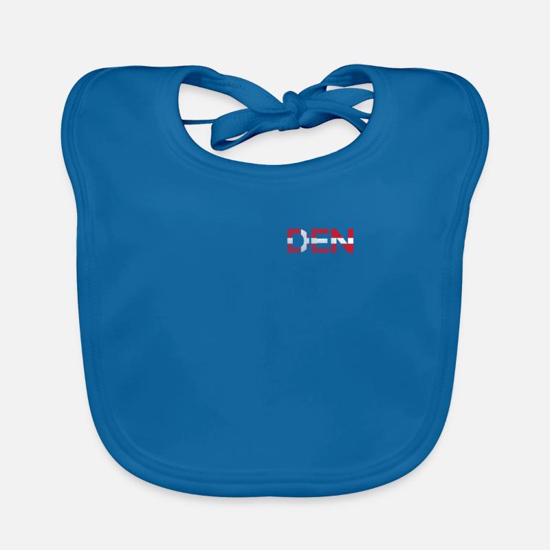 Denmark Flag Danish Flag Danmark Denmark Organic Baby Bibs