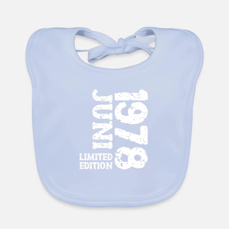 1978 Juni Limited Edition Geburtstag Geschenk Baby Bio-Lätzchen
