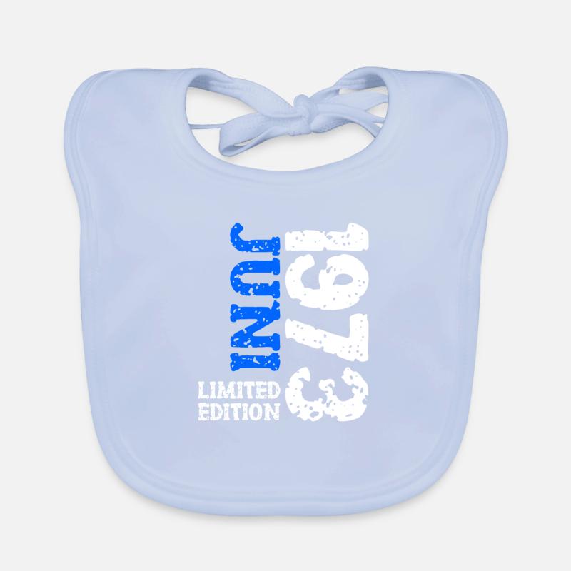 1973 Juni Limited Edition Geburtstag Geschenk Baby Bio-Lätzchen