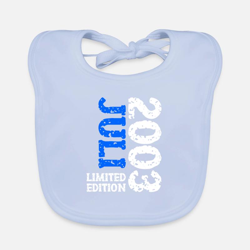 2003 Juli Limited Edition Geburtstag Geschenk Baby Bio-Lätzchen