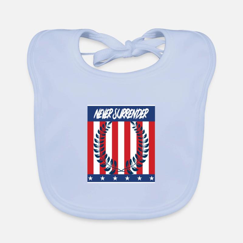Never Surrender Organic Baby Bibs