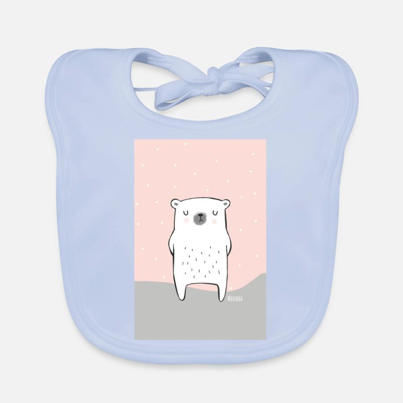 Eisbären Untersetzer Baby Bio-Lätzchen