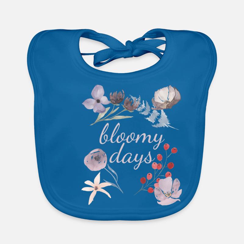 bloomy days, blühende erfolgreiche und schöne Tage Baby Bio-Lätzchen
