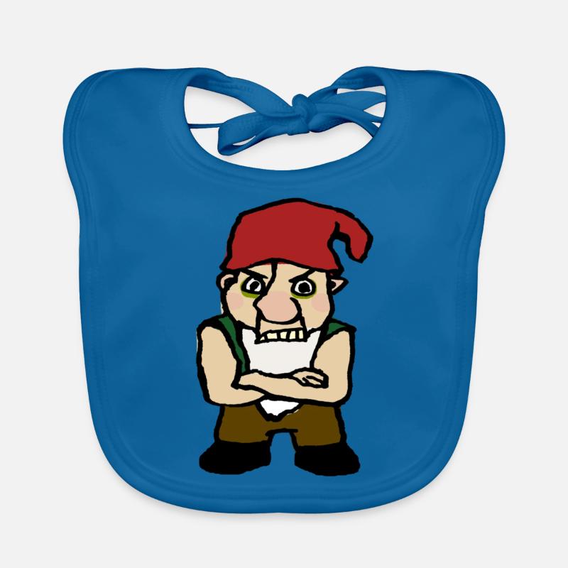 nain - Bavoir bio Bébé - bleu paon
