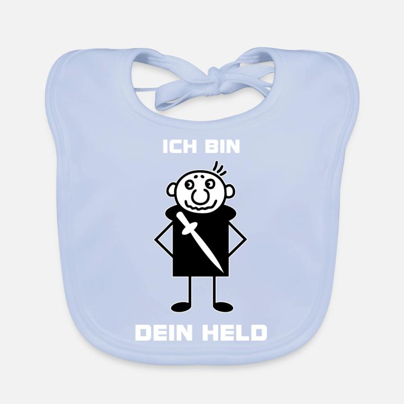 Ritter mit Schwert - ich Bin Dein Held Baby Bio-Lätzchen