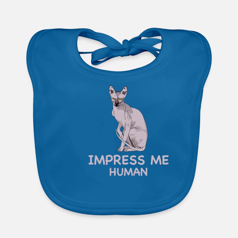 IMPRESS the SPHYNX CAT I Sarcastic Sphinx Cat Organic Baby Bibs
