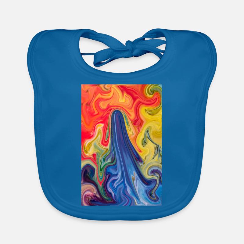 C'est de l'art - Bavoir bio Bébé - bleu paon