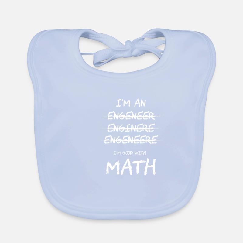 Je suis bon avec Math Engineer Science Nerd Gift Bavoir bio Bébé