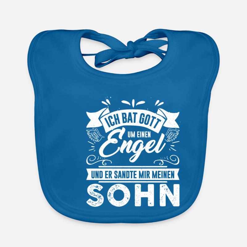 Ich bat Gott um einen Engel Baby Bio-Lätzchen