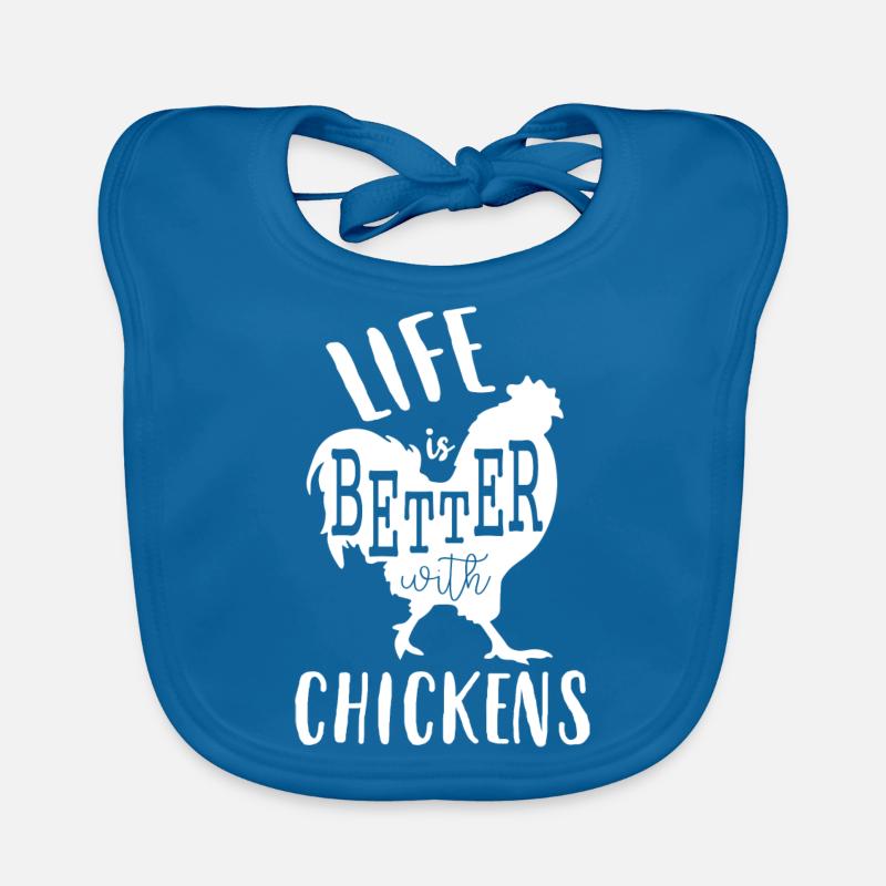 Chicken Chicken Chicken Chickens Rooster Eggs Gift Organic Baby Bibs