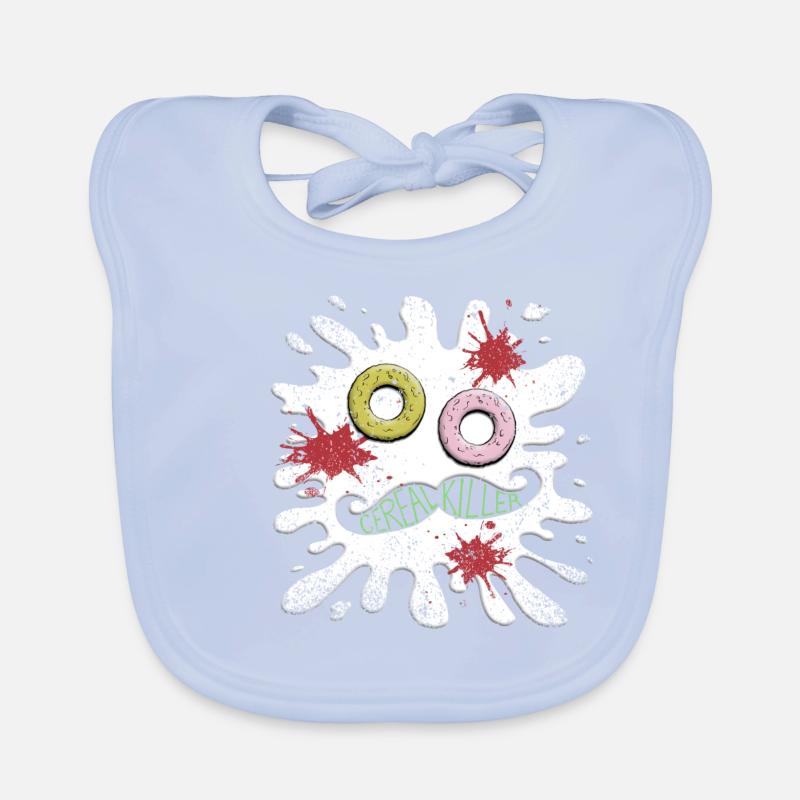 Cereal killer gift cornflakes cereal breakfast Organic Baby Bibs