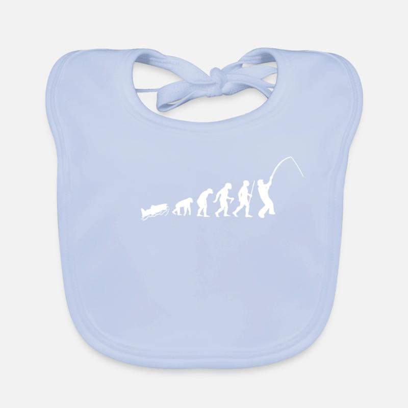Cadeau pecheur pecheur pecheur evolution Bavoir bio Bébé