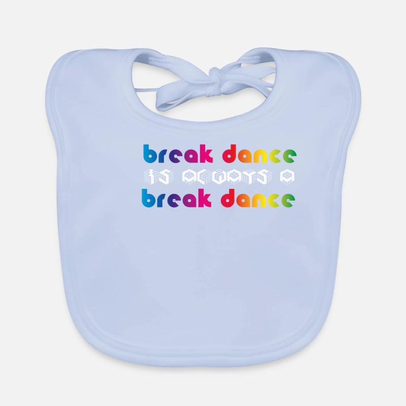 BREAKDANCE is breakdancing Organic Baby Bibs
