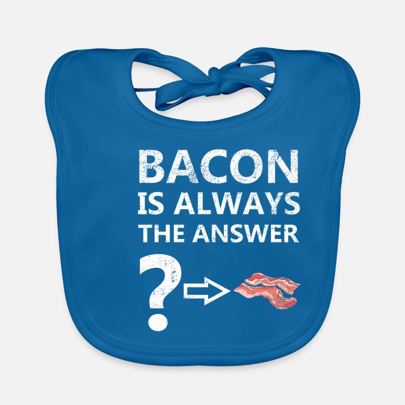 Speck Frühstück Fleisch Grillen Bacon Geschenk Baby Bio-Lätzchen