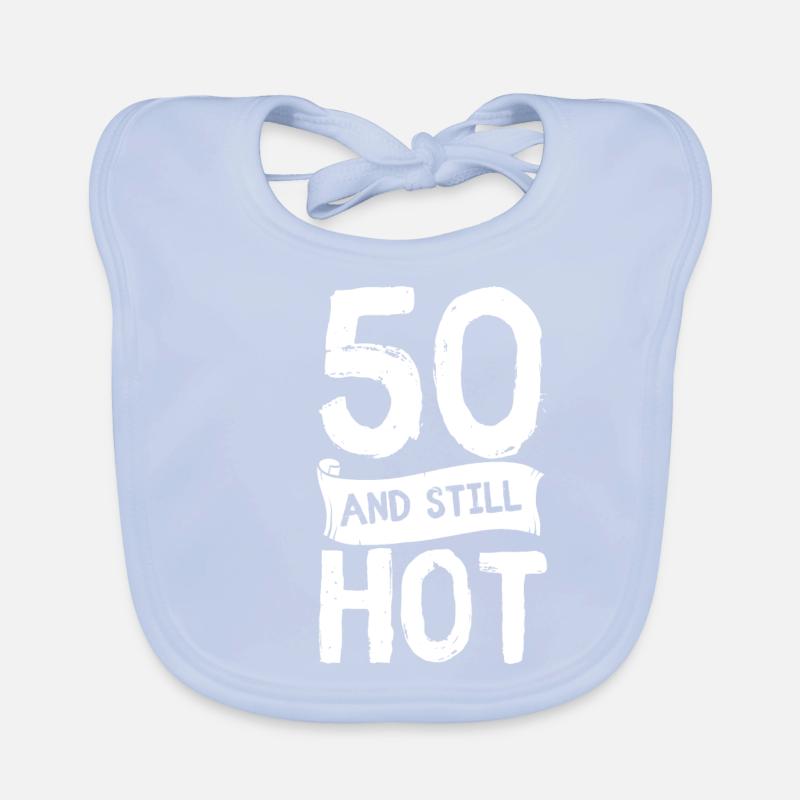 50 anniversaire 50 ans Cinquante Cadeau Chaud Bavoir bio Bébé