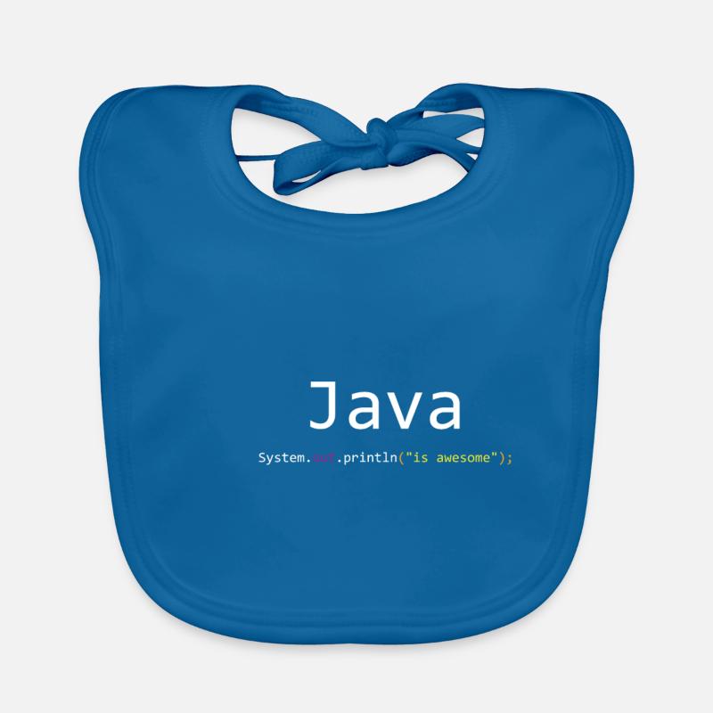 Java is awesome Organic Baby Bibs