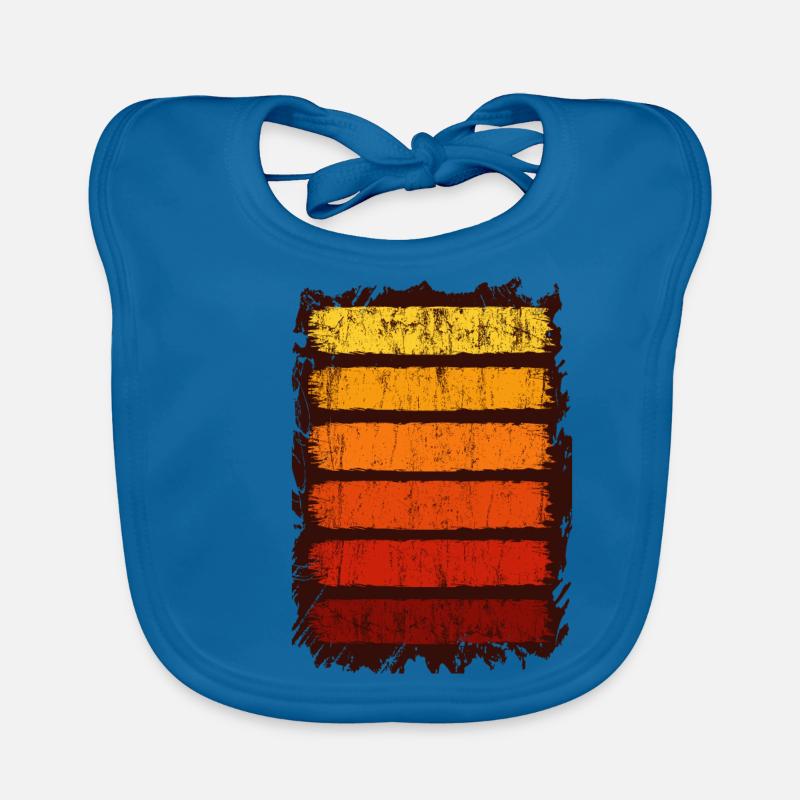 Trendy Abstrakt Design Muster Geometrisch Geschenk - Baby Bio-Lätzchen - Pfauenblau